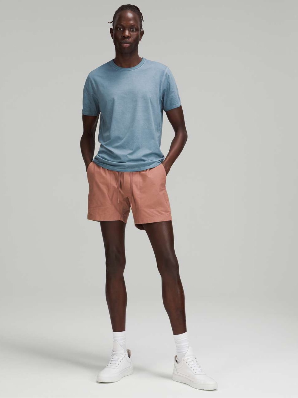 Lululemon Shorts Mens Medium At Ease Shorts Athletic Chinos Drawstring Elastic